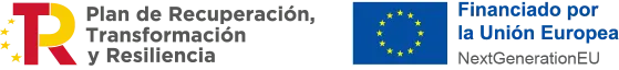 Logos Plan Recuperación Transformación y Resilencia y Financiado por la Unicón Europea