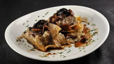 Peus de porc amb bolets